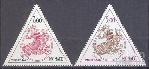 Монако 1983 рыцари кони униформа герб стандарт треуголки 3-5 2м ** о