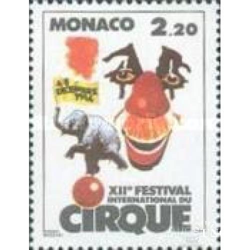 Монако 1986 цирк клоун фауна слон ** о