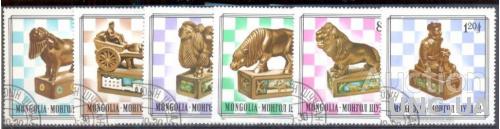 Монголия 1981 шахматы спорт гаш. бр