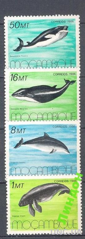 Мозамбик 1986 морская фауна киты **о