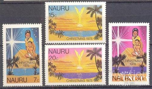 Науру 1978 Рождество религия природа флора деревья ** о