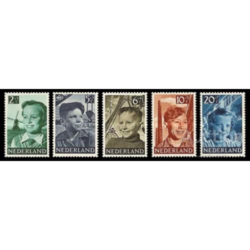 Нидерланды 1951 Уход за детьми благотворительные марки дети фото мельница ** о