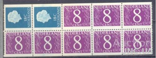 Нидерланды 1957 стандарт 10м королева Вельгельмина ** о