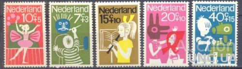 Нидерланды 1964 марки - детям дети танцы балет бабочки музыка сказки рисунки ** о