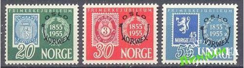 Норвегия 1955 марка на марке почта надп-ка ** о