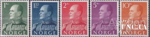 Норвегия 1959 король Олав V люди стандарт ** о