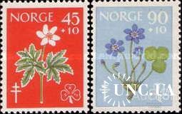 Норвегия 1960 флора цаеты лекарственные растения борьба с туберкулезом медицина ** о