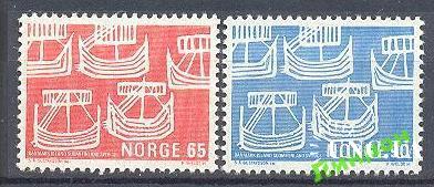 Норвегия 1969 флот корабли парусники археология рисунки **
