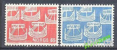 Норвегия 1969 флот корабли парусники археология **