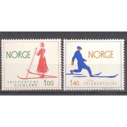 Норвегия 1975 лыжи спорт ** о