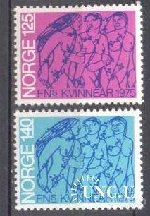Норвегия 1975 ООН Год женщин ню ** о