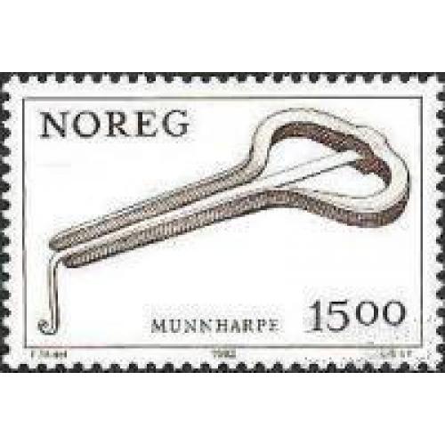 Норвегия 1982 музыка инструменты искусство ** о