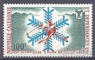 Новая Каледония 1967 спорт олимпиада зима Гренобль ** о