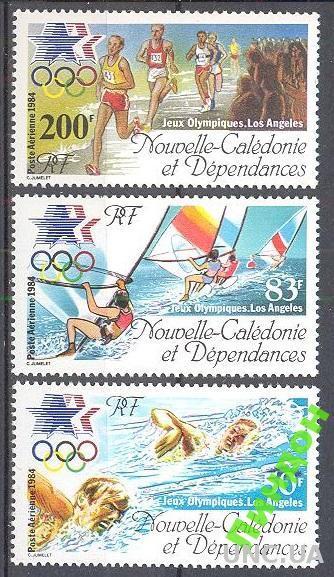 Новая Каледония 1984 спорт олимпиада л/а яхты **о