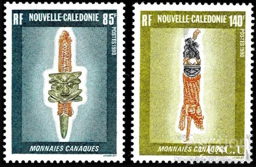 Новая Каледония 1990 деньги канака монеты индейцы этнос ** о