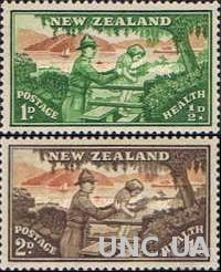 Новая Зеландия 1946 Здоровье медицина Красный Крест скауты дети ** м