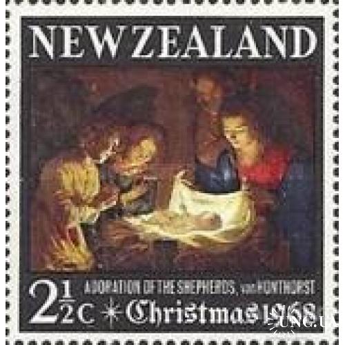 Новая Зеландия 1968 Рождество живопись религия ** о