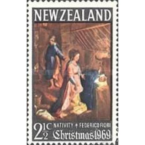 Новая Зеландия 1969 Рождество живопись религия ** о