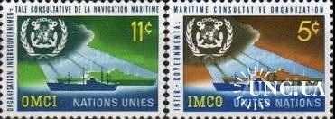 ООН Нью Йорк США 1964 I.M.C.O. Международная морская организация флот корабли ** о
