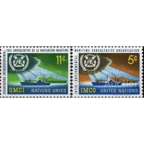 ООН Нью Йорк США 1964 I.M.C.O. Международная морская организация флот корабли ** о