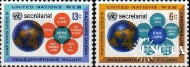 ООН Нью Йорк США 1968 секретариат ООН ** о