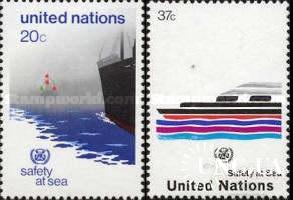 ООН Нью-Йорк США 1983 Безопасность на море Службы спасения флот корабли ** о
