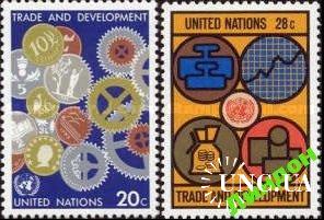 ООН Нью Йорк США 1983 торговля деньги монеты ** о