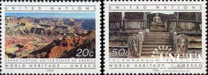 ООН Нью-Йорк США 1984 ЮНЕСКО Наследие культура природа Великий каньон архитектура археология ** о