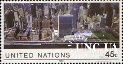 ООН Нью-Йорк США 1989 Благотворительные марки архитектура ** о