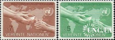 ООН Вена Австрия 1983 Борьба с голодом еда с/х карта ** о