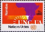 ООН Женева Швейцария 1973 Намибия Африка карта ** о