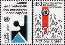 ООН Женева Швейцария 1981 Год инвалидов медицина ** о