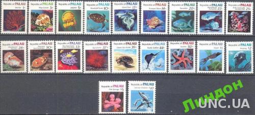 Палау 1983 рыбы ракушки кораллы морская фауна ** о