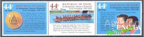 Палау 1986 люди президент Рейган флот корабли ** о