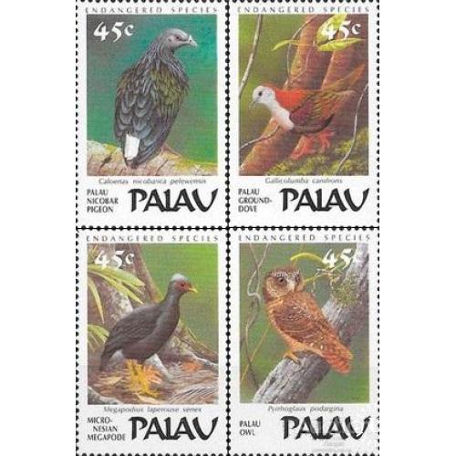 Палау 1989 птицы фауна серия! ** о