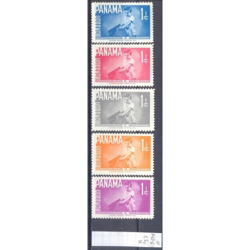 Панама 1961 стандарт доплатные марки ремесло дети дерево ** о