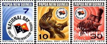 Папуа Новая Гвинея 1972 Национальный День флаг труд ремесло посуда морская фауна ракушки музыка ** о