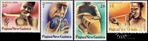 Папуа Новая Гвинея 1979 музыка музыкальные инструменты этнос ** о