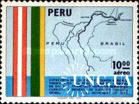Перу 1976 встреча президентов Перу и Бразилии карта авиапочта ** о