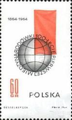 Польша 1964 100 лет 1-му Интернационалу ** о