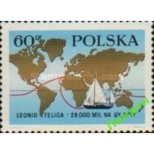 Польша 1969 флот корабли парусники карта ** ом
