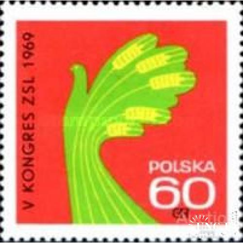 Польша 1969 Объединенная Крестьянская партия с/х флора птицы ** о
