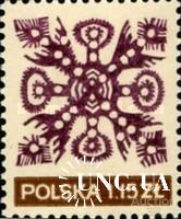 Польша 1971 декоративное искусство бумага печать узор вышивка 1м ** о