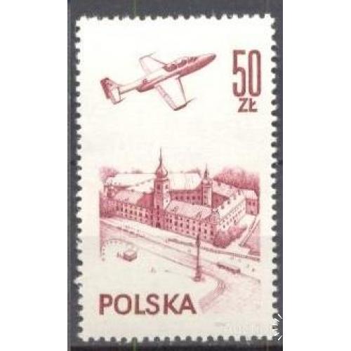 Польша 1976 авиация самолеты архитектура ** ом