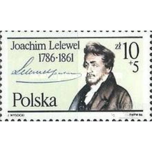 Польша 1986 Иоа́хим Леле́вель люди историк ** о