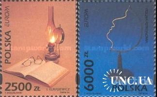Польша 1994 Европа Септ изобретения Лукашевич масляная лампа нефть Коперник астрономия космос ** м