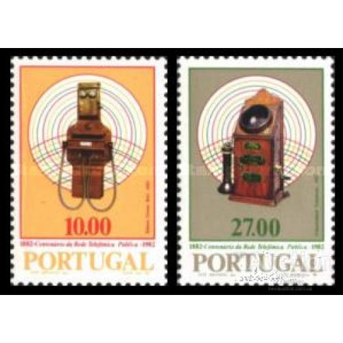 Португалия 1982 100 лет ретро телефон связь ** о