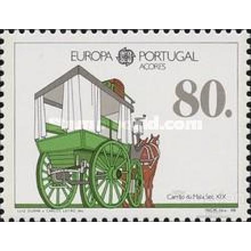 Португалия Азоры 1988 Европа Септ транспорт и коммуникации связь фауна кони карета ** о