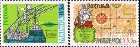 Португалия Мадейра 1981 открытие Мадейры мореплаватели люди флот корабли ** с
