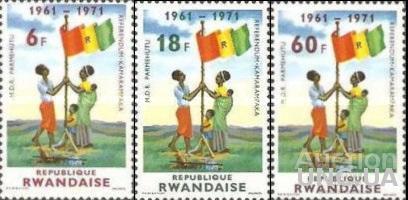 Руанда 1972 10 лет Независимости флаг ** о